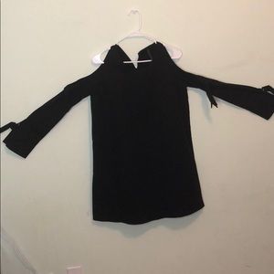 Navy Blue Bow Tie Top